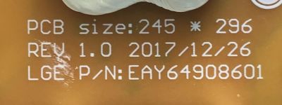 KIT DE TARJETAS PARA TV LG / MAIN EBT66214402 / EAX68253605(1.1) / FUENTE EAY64908601 / LG975T-18U1 / T-CON 6871-5496A / 6870C-0759B / 5496A PANEL NC750DQE-AAGR3 / MODELO / 75UM6970PUB.BUSYL0R / 75UM6970PUB - Imagen 5